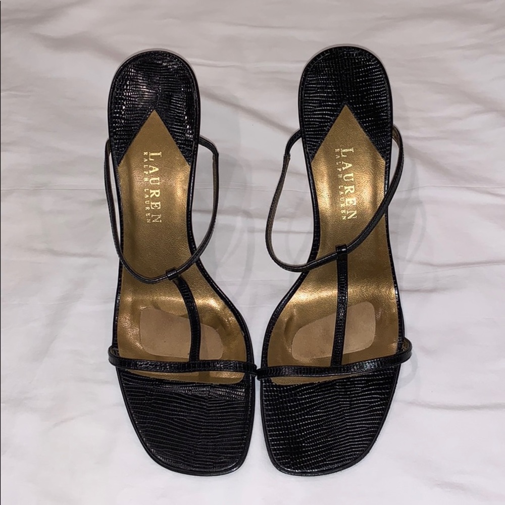 Ralph Lauren Strappy Slide High Heels